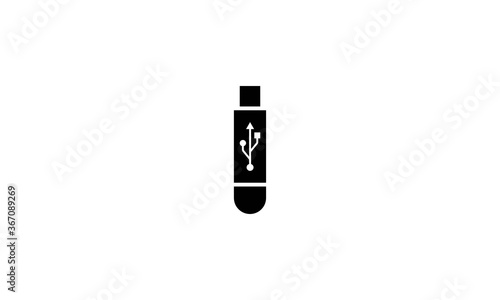 Flash stick storage device vector icon
