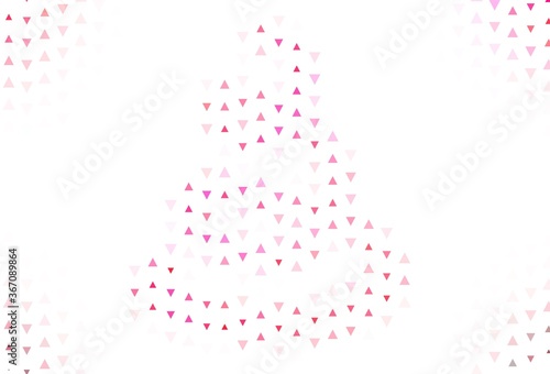 Light template with crystals, triangles.