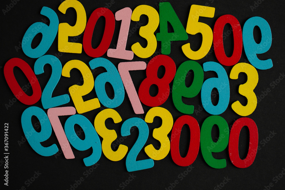 Background of numbers. from zero to nine. Seamless texture with Color. Mathematic backdrop. Random. maths symbols. Numerical figures Background of numbers. from zero to nine. Seamless texture with Color. Mathematic backdrop. Random. maths symbols. Numerical figures
