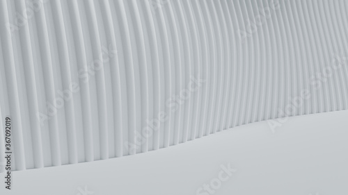 3d Rendering abstract white clear background