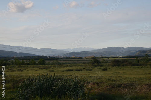 landscape with mountains