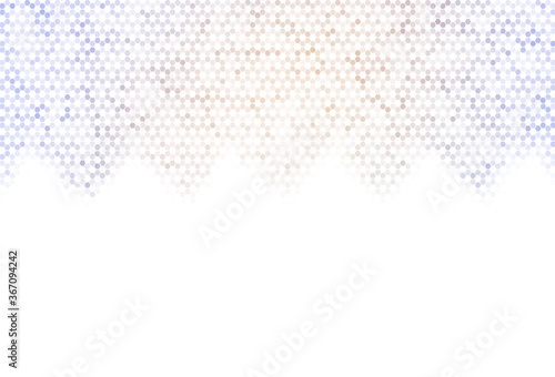 Light Purple vector background with set of hexagons.