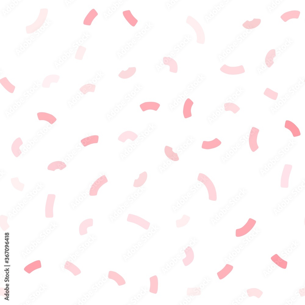 Light Red vector seamless pattern with lava shapes. Shining illustration, which consist of blurred lines, circles. Pattern for your business design.