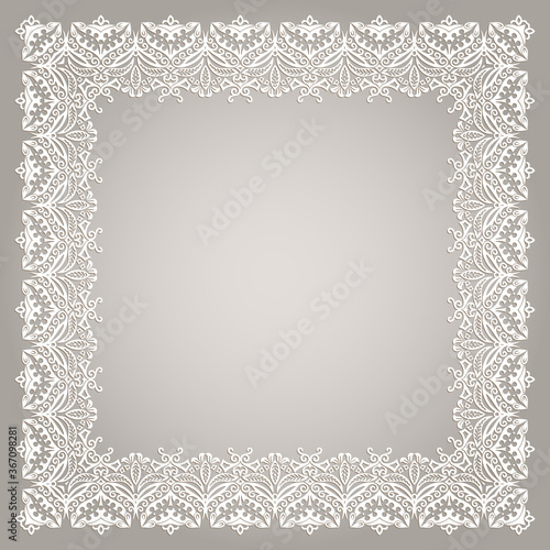 Vector abstract decorative floral ethnic ornamental illustration