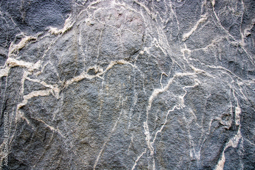 Photography Texture of black and white alternating granite