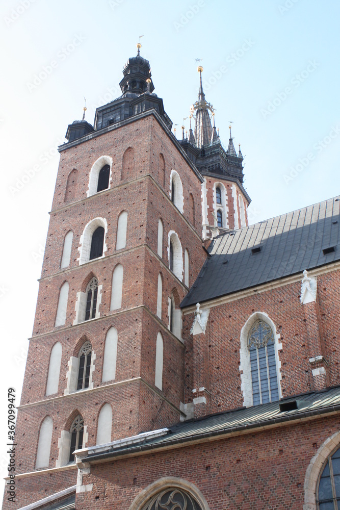 Marienkirche in Krakau. Krakow. Cracow. Marienkirche in Krakau. Krakow. Cracow.