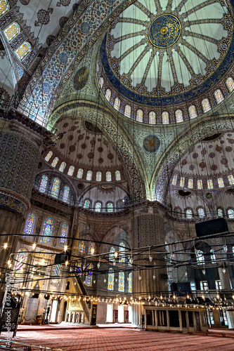 Inside Sultanahmet Mosque in Istanbul, Turkey © Emoji Smileys People