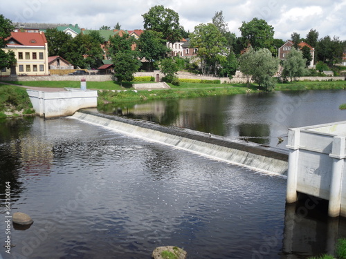 Fotografija Bund on pskov river, Pskov, Russia