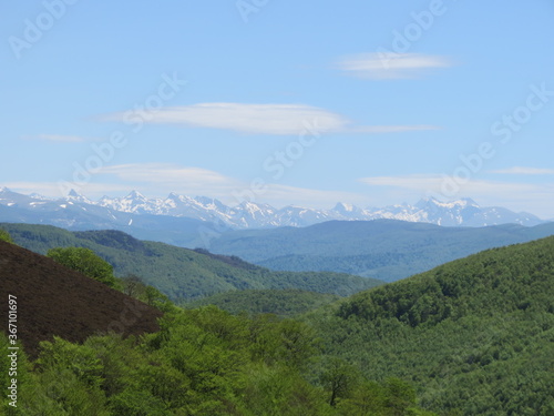 Pyrenees mountain landscape