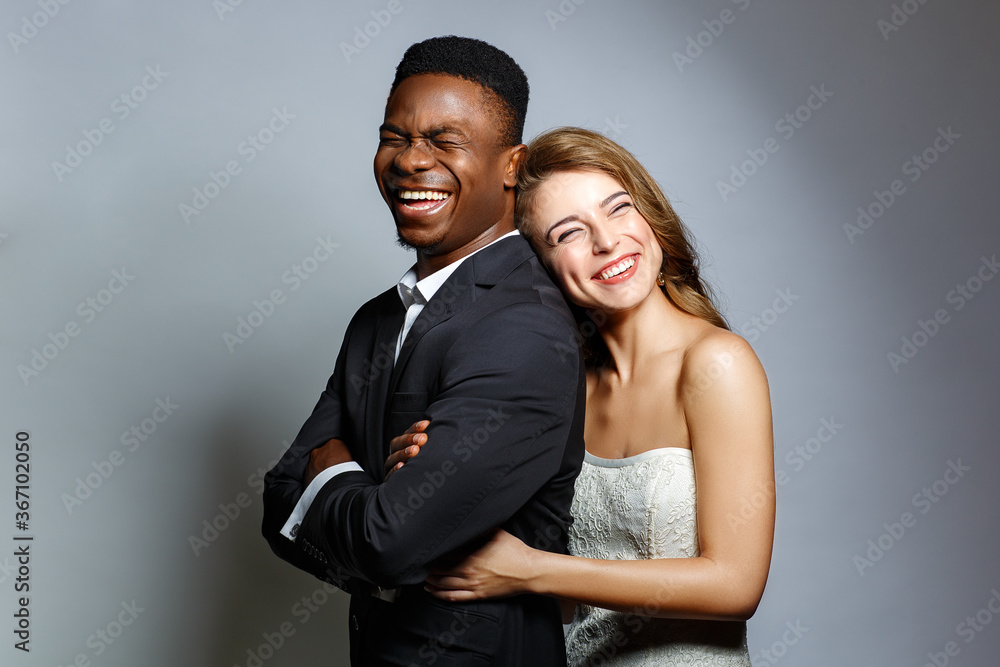 beautiful happy newlywed couple beautiful happy newlywed couple