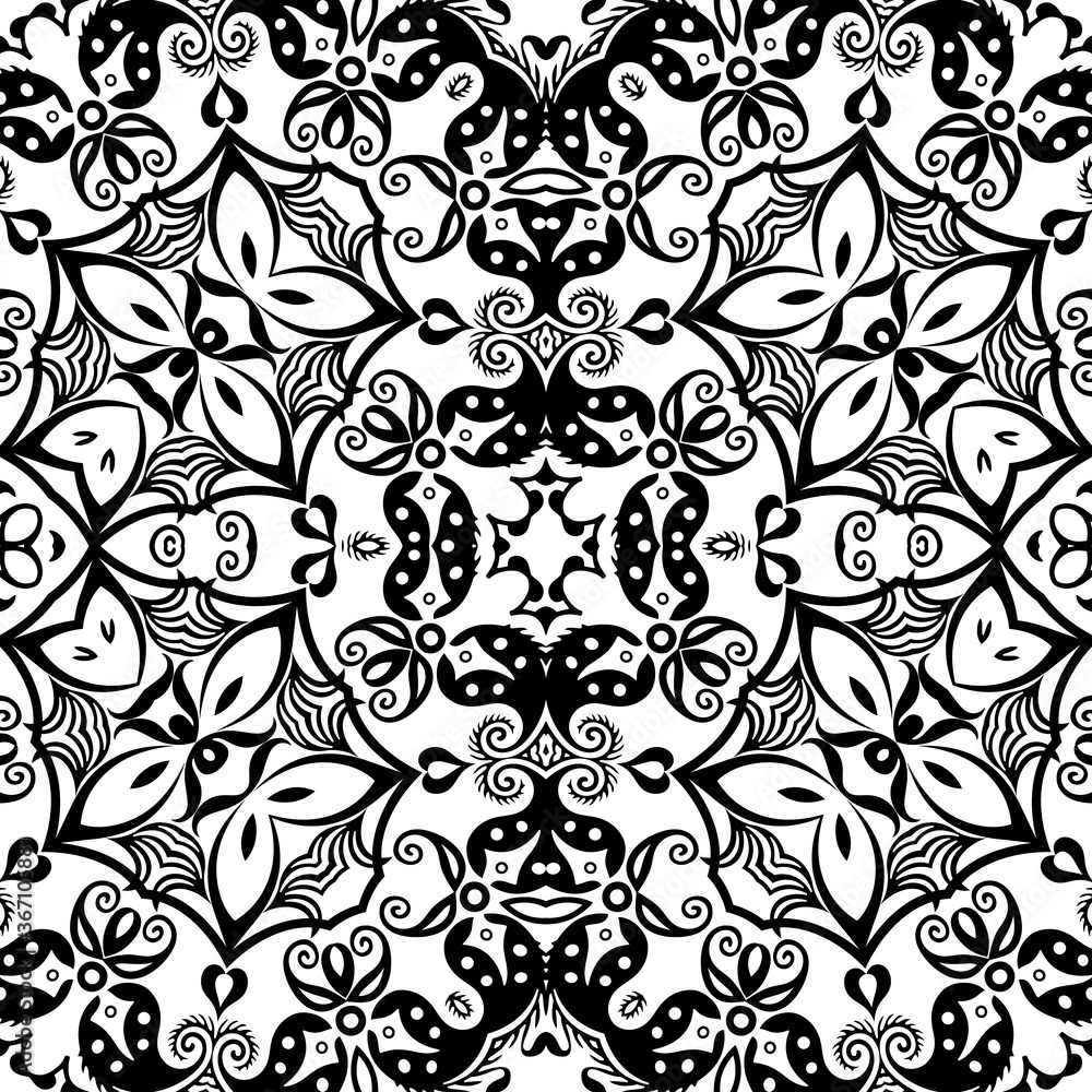 Vector ethnic hand drawn ornamental background. Vector ethnic hand drawn ornamental background.