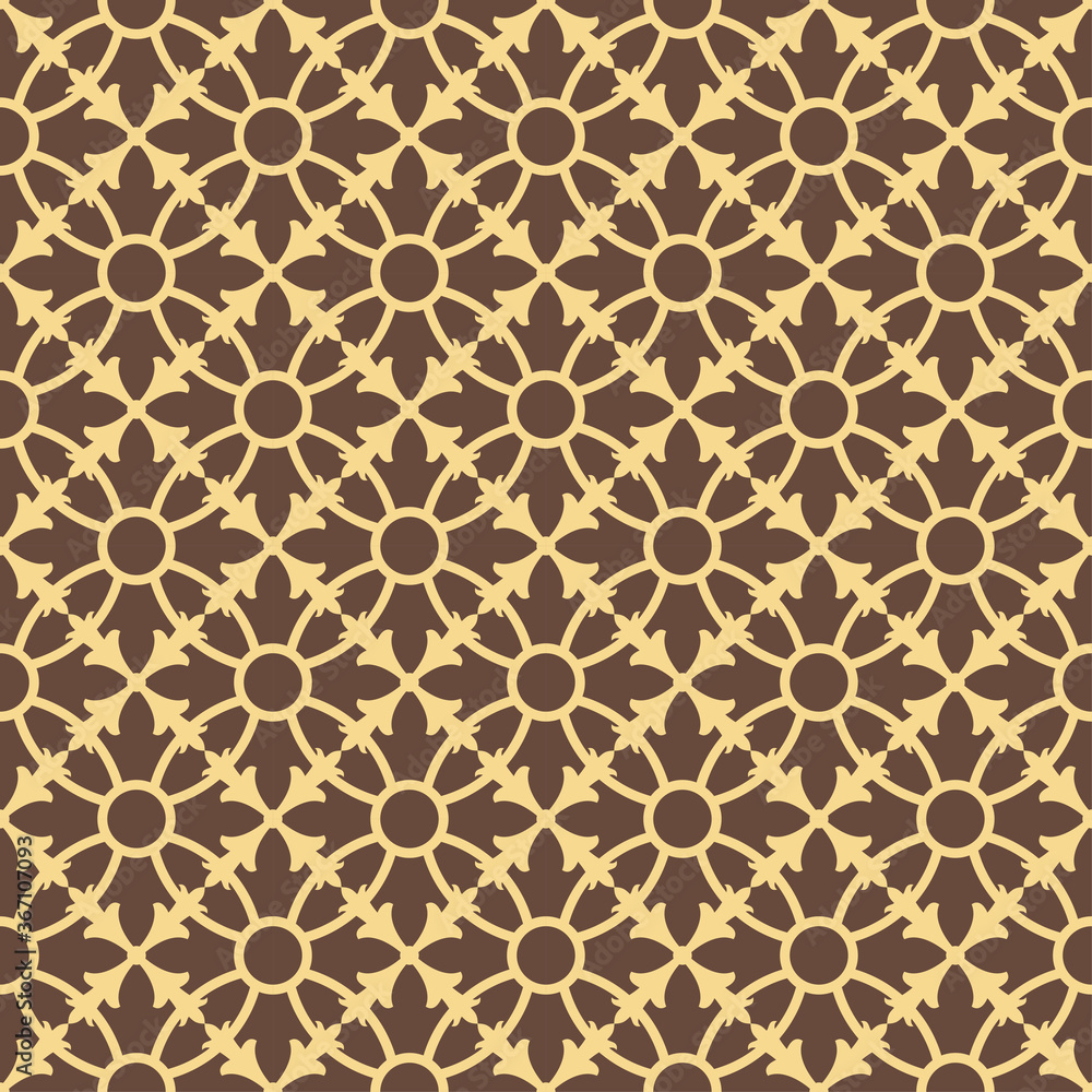 seamless abstract linear indian art ornamental pattern.