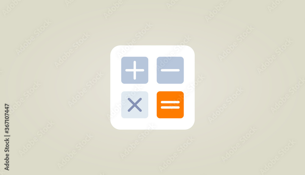 Vector Flat Calculator icon. Flat style. Count. Accounting. Illustration. Vector Flat Calculator icon. Flat style. Count. Accounting. Illustration.
