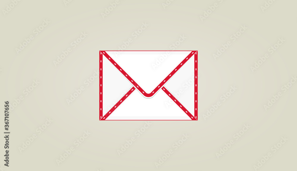 Vector Flat Mail icon. Flat style. Message Illustration. Vector Flat Mail icon. Flat style. Message Illustration.