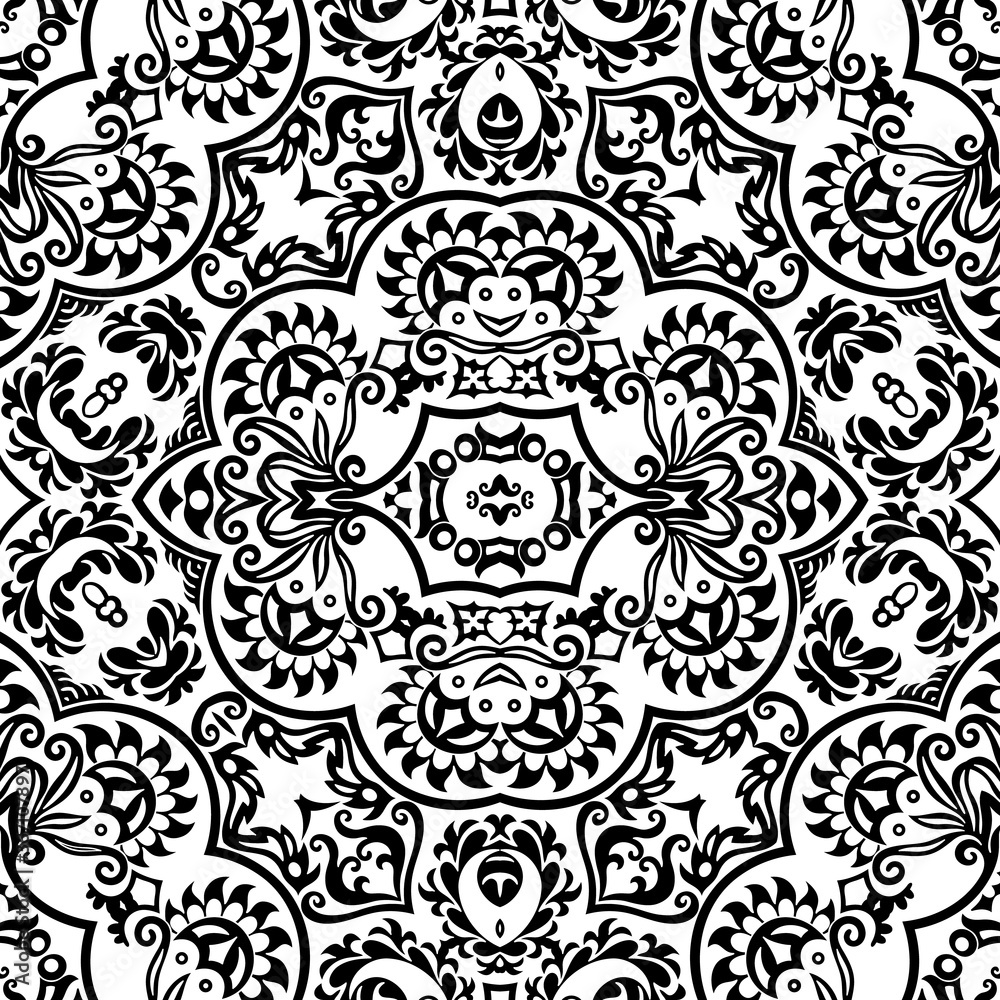 Vector ethnic hand drawn ornamental background. Vector ethnic hand drawn ornamental background.