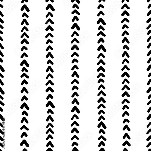 Seamless pattern with arrow shapes, vector illustration