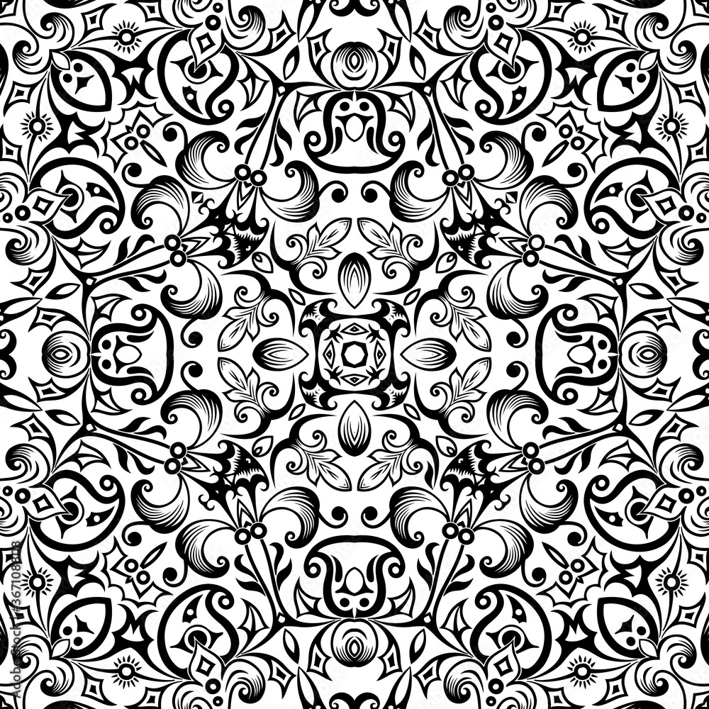 Vector ethnic hand drawn ornamental background. Vector ethnic hand drawn ornamental background.