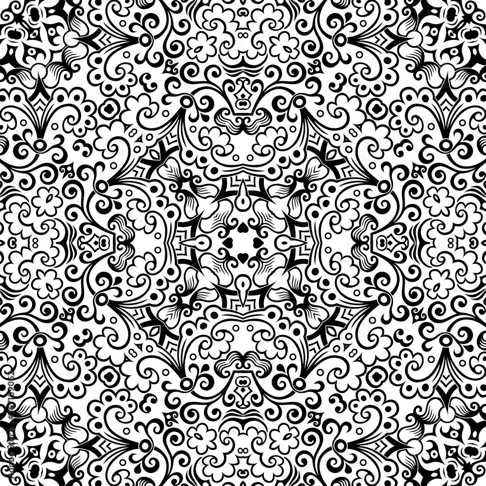 Vector ethnic hand drawn ornamental background. Vector ethnic hand drawn ornamental background.
