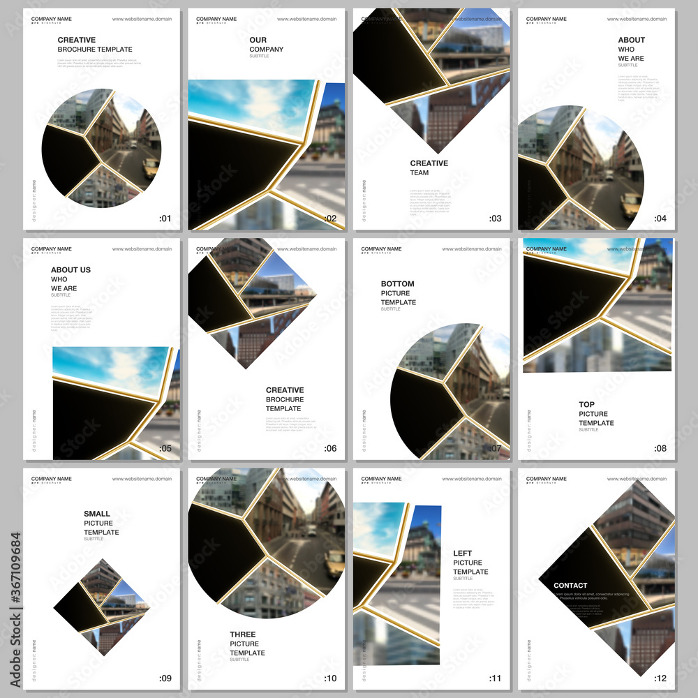 A4 brochure layout of covers design templates for flyer leaflet, A4 ...