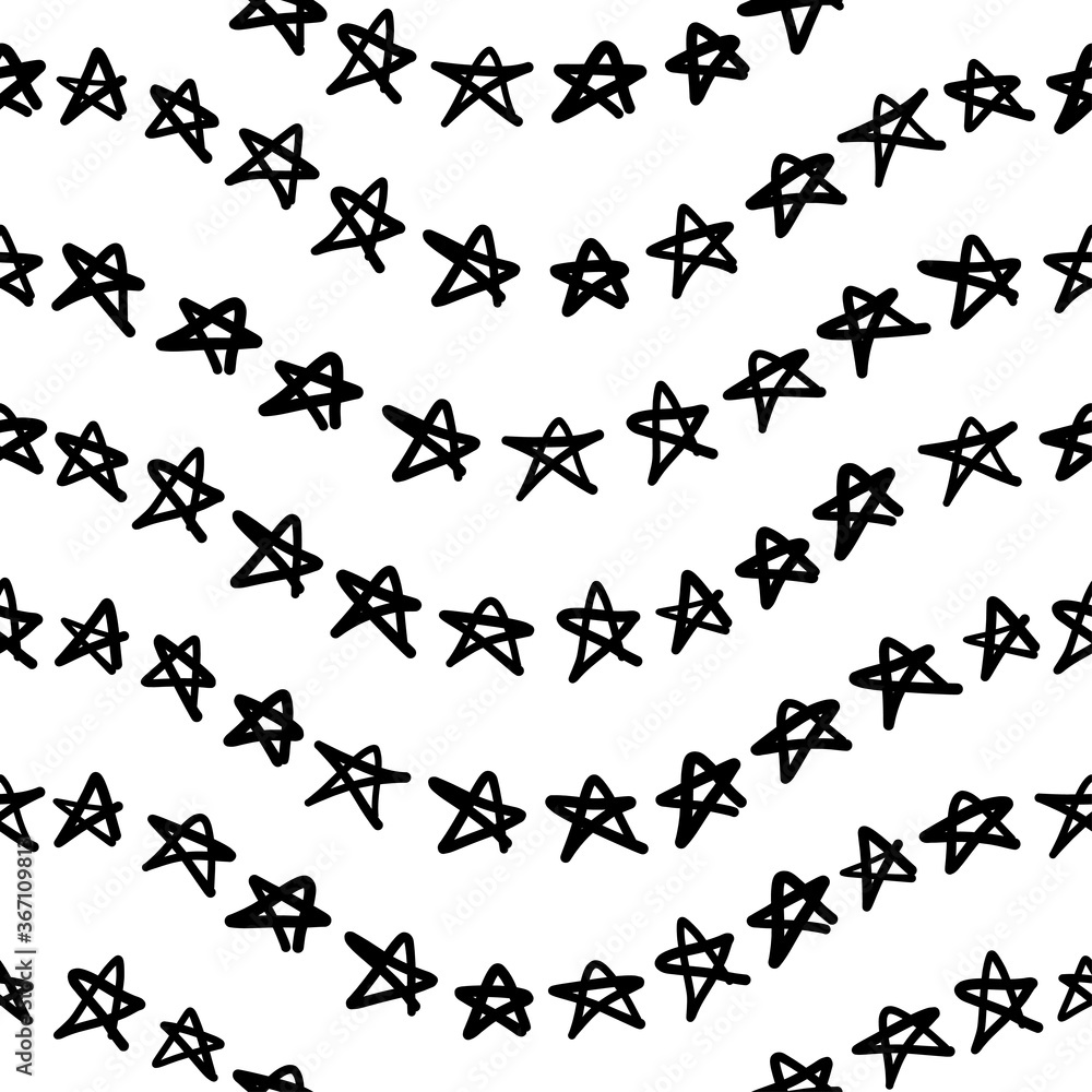 Seamless pattern with star shapes, vector illustration Seamless pattern with star shapes, vector illustration
