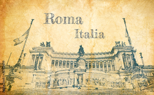 Vittorio Emanuele II in Rom...