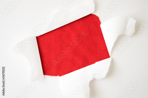 Red textured hole in shape of rectangle in white background for copy space. Print or promotional content. Free Download Red textured hole in shape of rectangle in white background for copy space. Print or promotional content. - GFXLoad