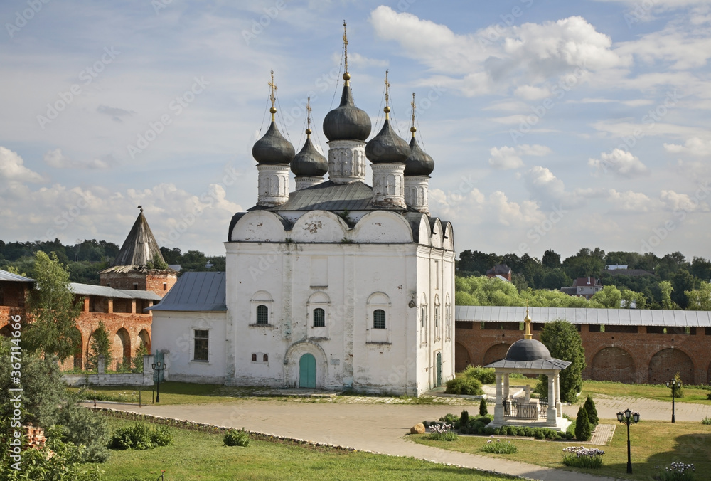 Cathedral of St. Nicholas in Zaraysk kremlin. Russia