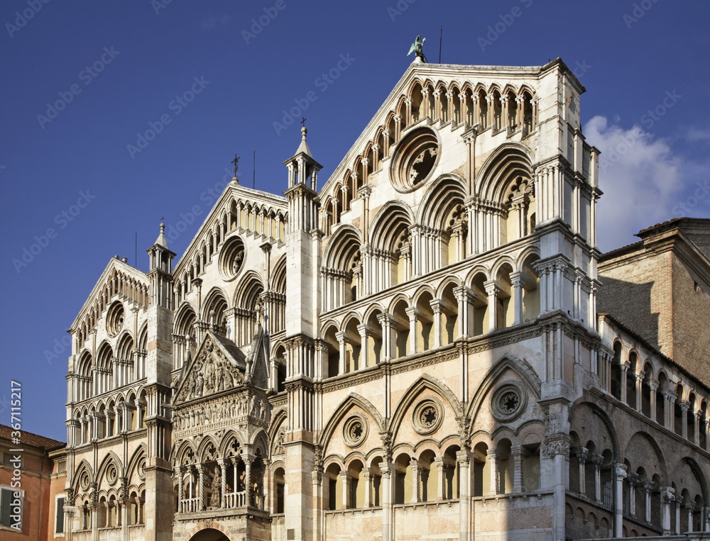 Cathedral of  Saint George Martyr - Duomo di San Giorgio in Ferrara. Italy