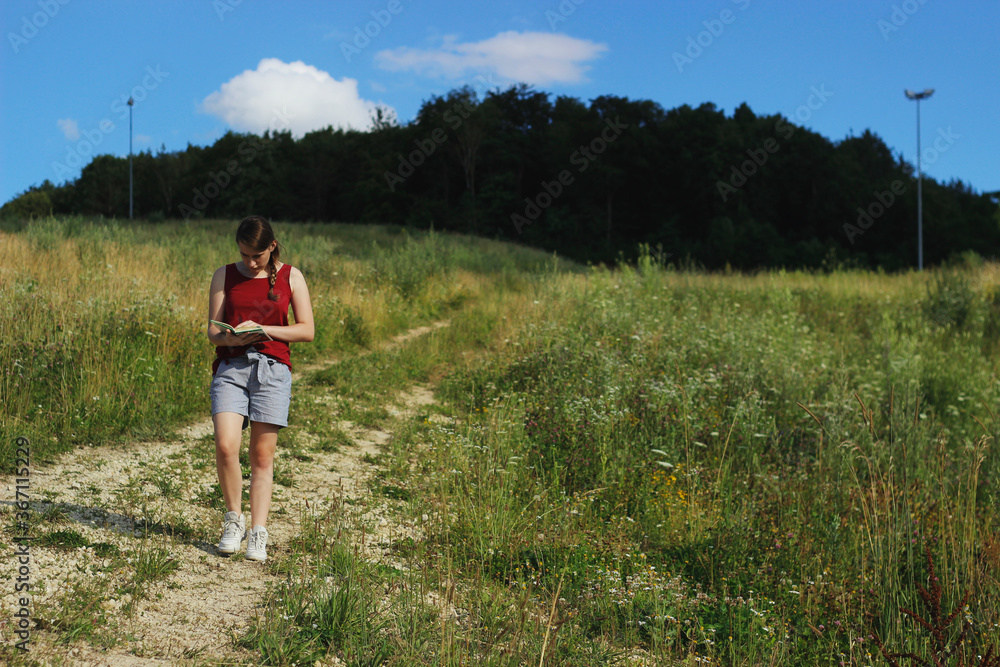 hiking in the mountains