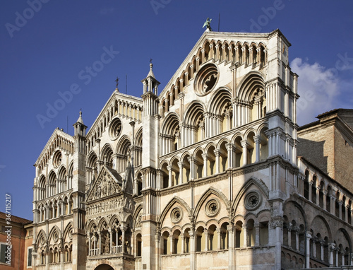 Cathedral of  Saint George Martyr - Duomo di San Giorgio in Ferrara. Italy © Andrey Shevchenko