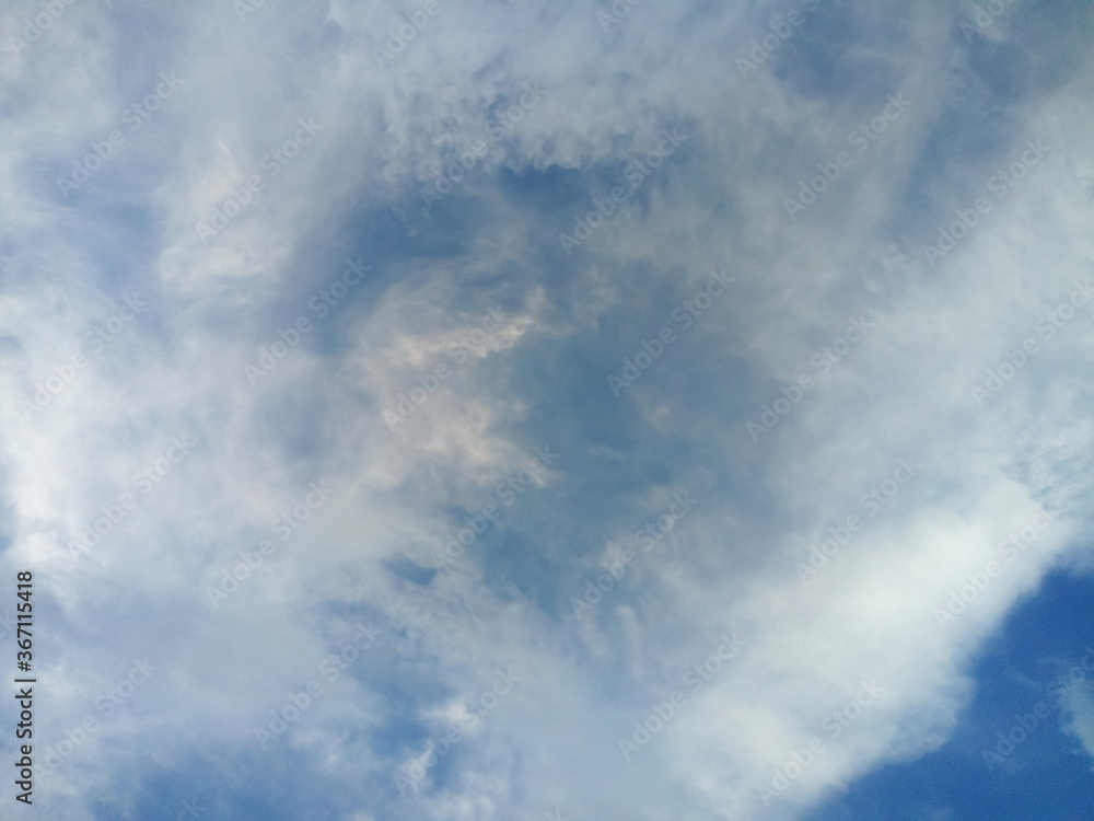 Fototapeta premium Gray clouds covering the sky as background