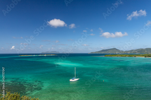 Fototapeta Naklejka Na Ścianę i Meble -  Paradise beach view in Carriacou, Grenada