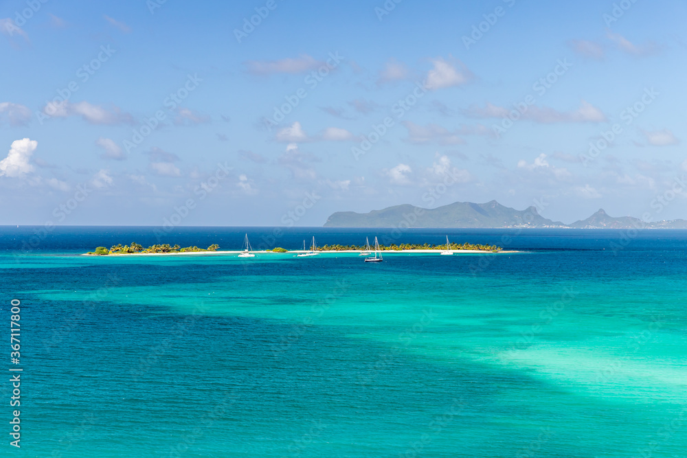 Paradise beach view in Carriacou, Grenada