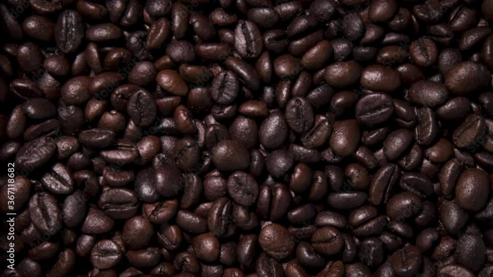 Coffee beans background_Stop Motion Animation Coffee beans background_Stop Motion Animation