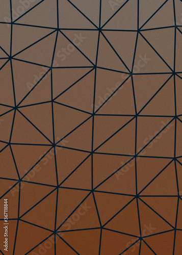 Exuberance color Abstract color Low-Polygones Generative Art background illustration