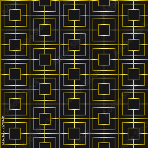 Premium luxury seasmless geometric golden pattern #3 photo