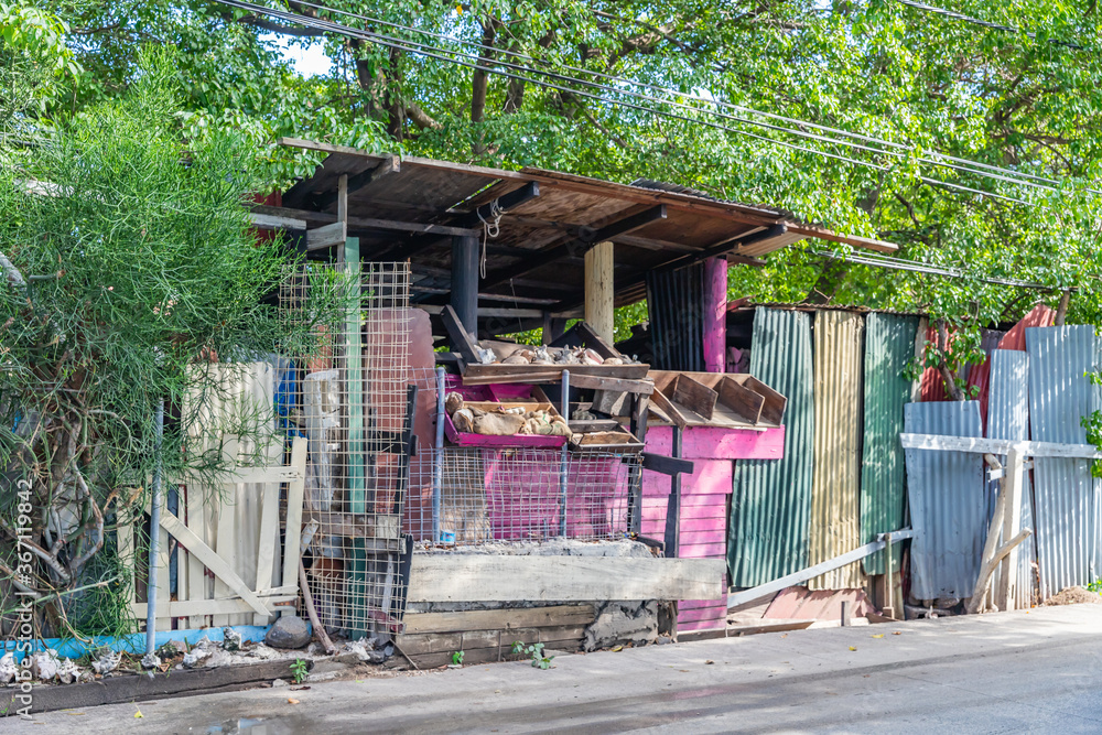 Unused vegetable stall in Tyrell bay, Carriacou, Grenada Unused vegetable stall in Tyrell bay, Carriacou, Grenada