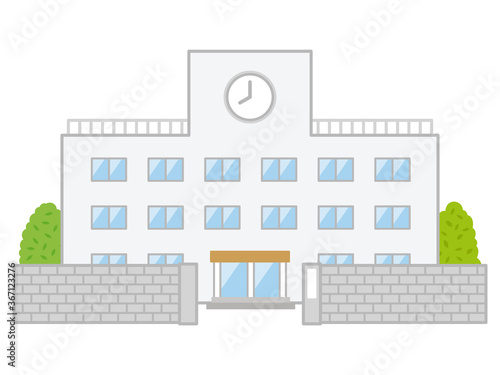 小学校の校舎イラスト