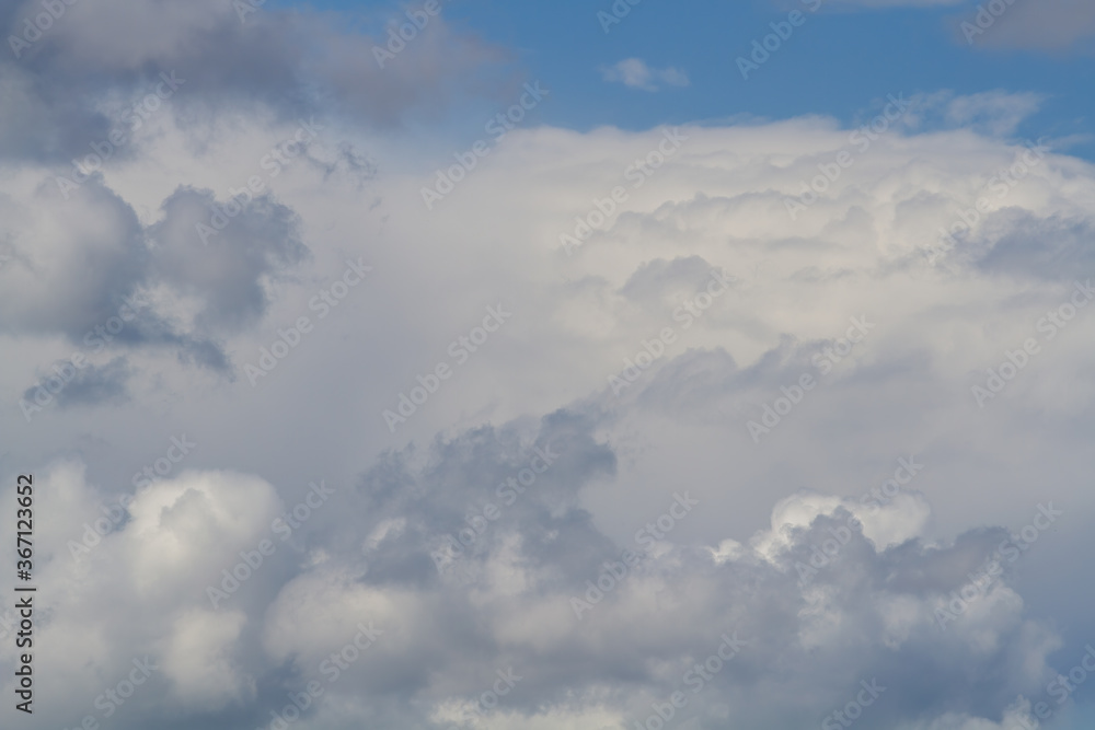 Clouds. Cotton sky. Natural background.