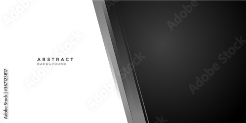 Abstract black and white presentation background