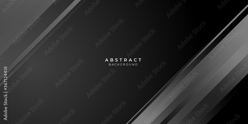 Modern abstract silver black presentation background with silver light stripes Modern abstract silver black presentation background with silver light stripes