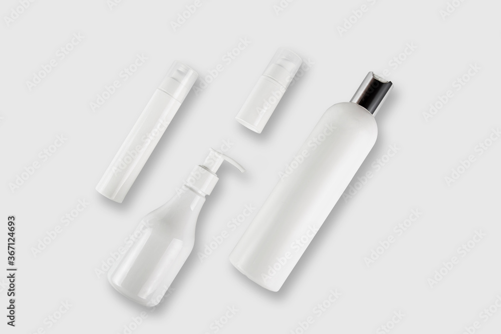 Bottle set on white background Bottle set on white background