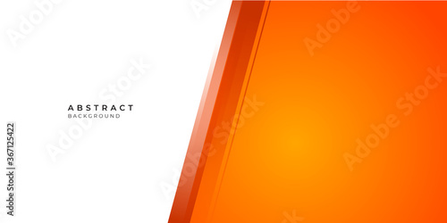 Orange abstract geometric background with white space.  Abstract orange geometric vector background, can be used for cover design, poster, advertising