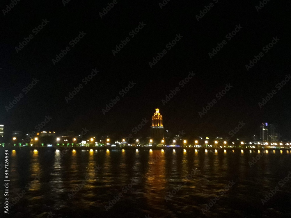 night view of st petersburg