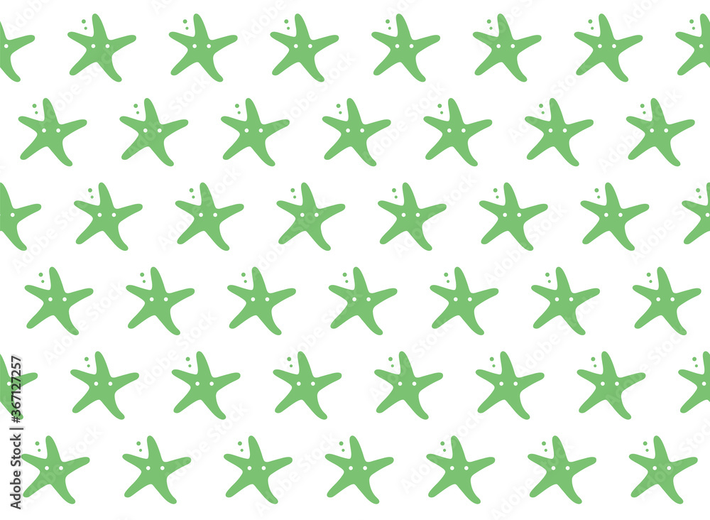 Seamless sea cute pattern with starfish summer pattern vector Seamless sea cute pattern with starfish summer pattern vector