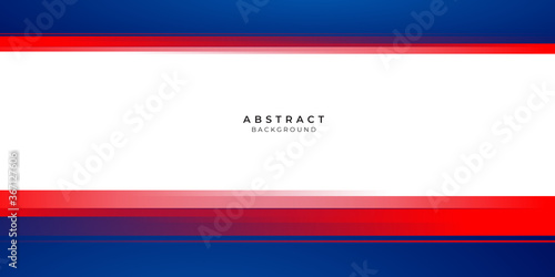 Simple minimalist red blue abstract background on white background for business and corporate concept. Suit for social media post template dan banner design