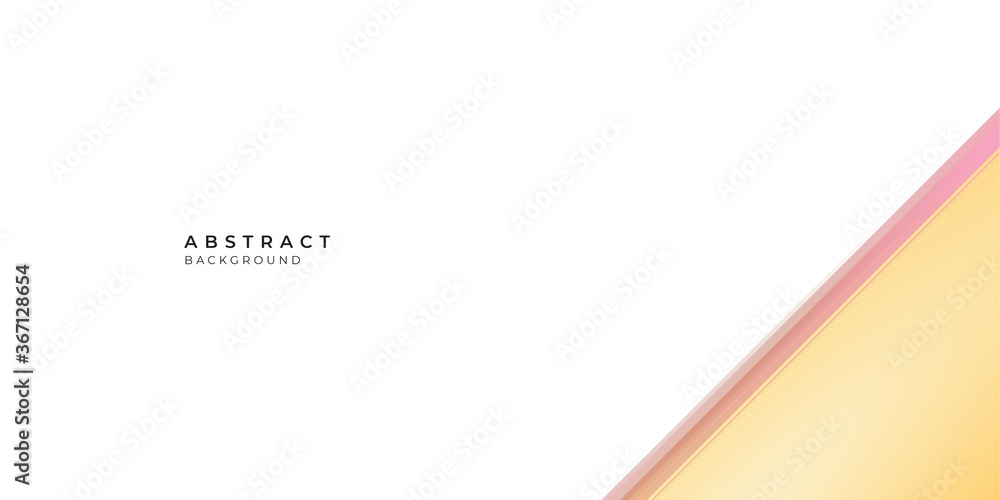 Modern simple white pink gold presentation background with white blank copy space Modern simple white pink gold presentation background with white blank copy space