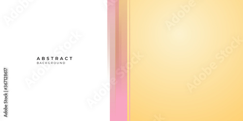 Modern simple white pink gold presentation background with white blank copy space