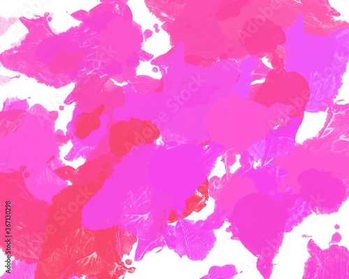 abstract background with pink paint splashes