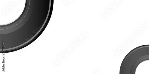 Modern simple black circle abstract presentation background. Vector illustration design for presentation, banner, cover, web, flyer, card, poster, wallpaper, texture, slide, magazine, and powerpoint.